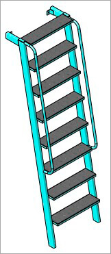схема лестницы 1910х500х550