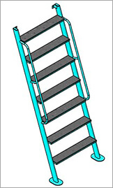 схема лестницы 1930х700х750